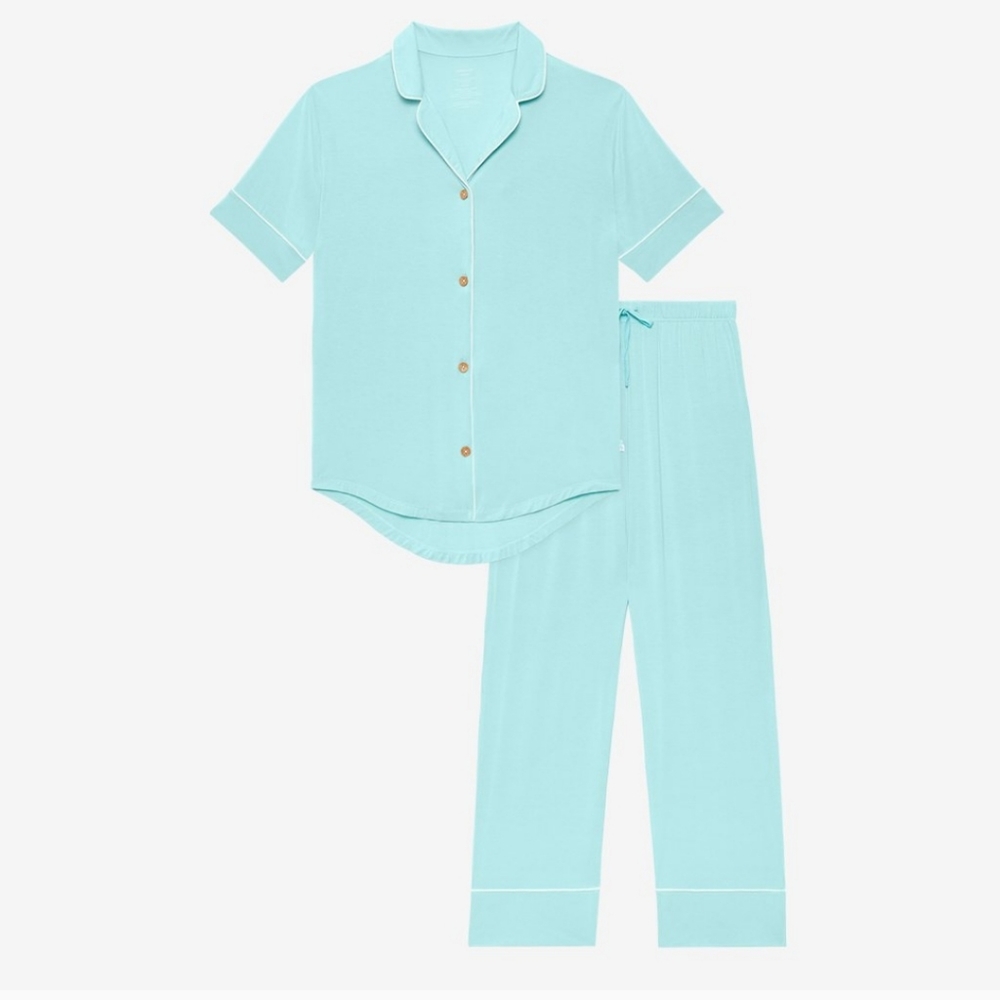Posh Peanut women's loungewear set robins egg blue